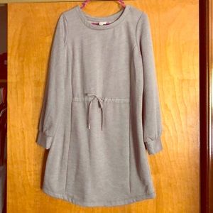 Grey sweatshirt dress